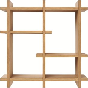 House Nordic Olsberg Wandregal 40x40 cm, Eichenfurnier