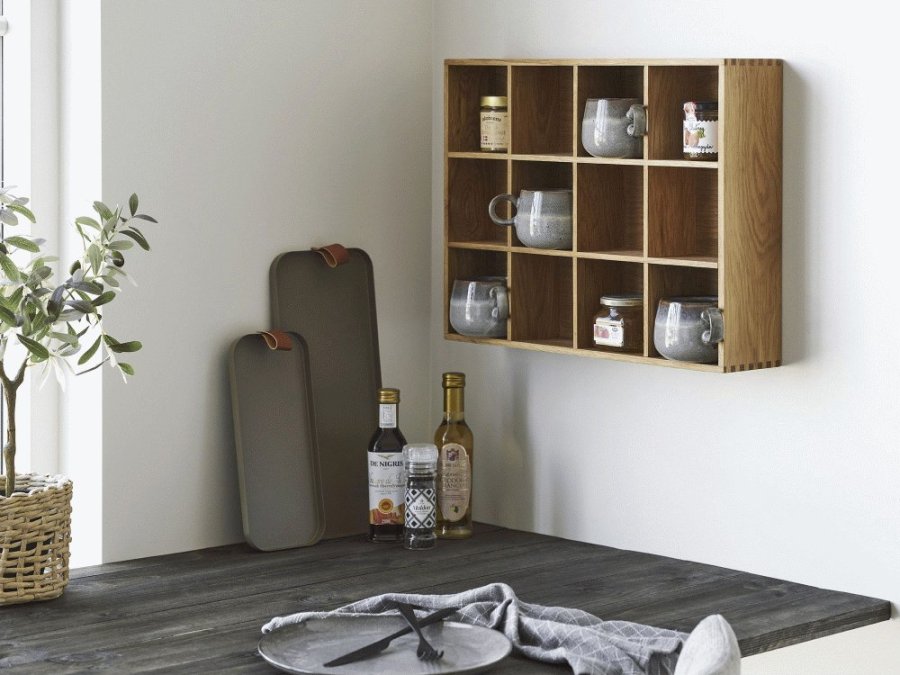 House Nordic Soria Wandregal 39x51 cm, Eiche