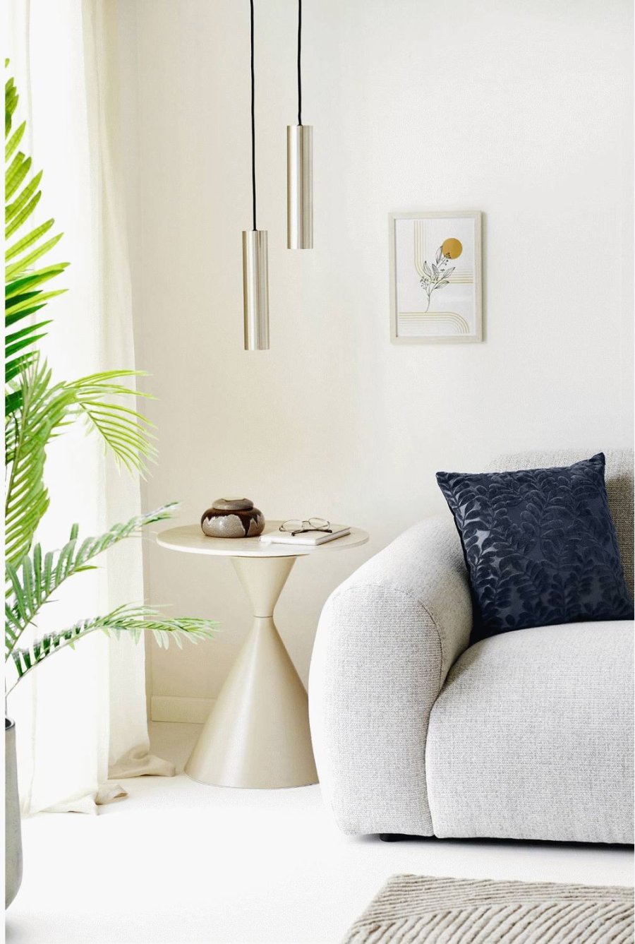 House Nordic Paris Pendelleuchte 28 cm, Silber