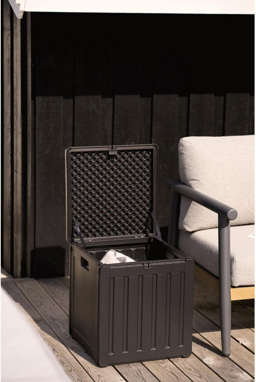 House Nordic Sobra Kissenbezug H46,4 cm, Schwarz