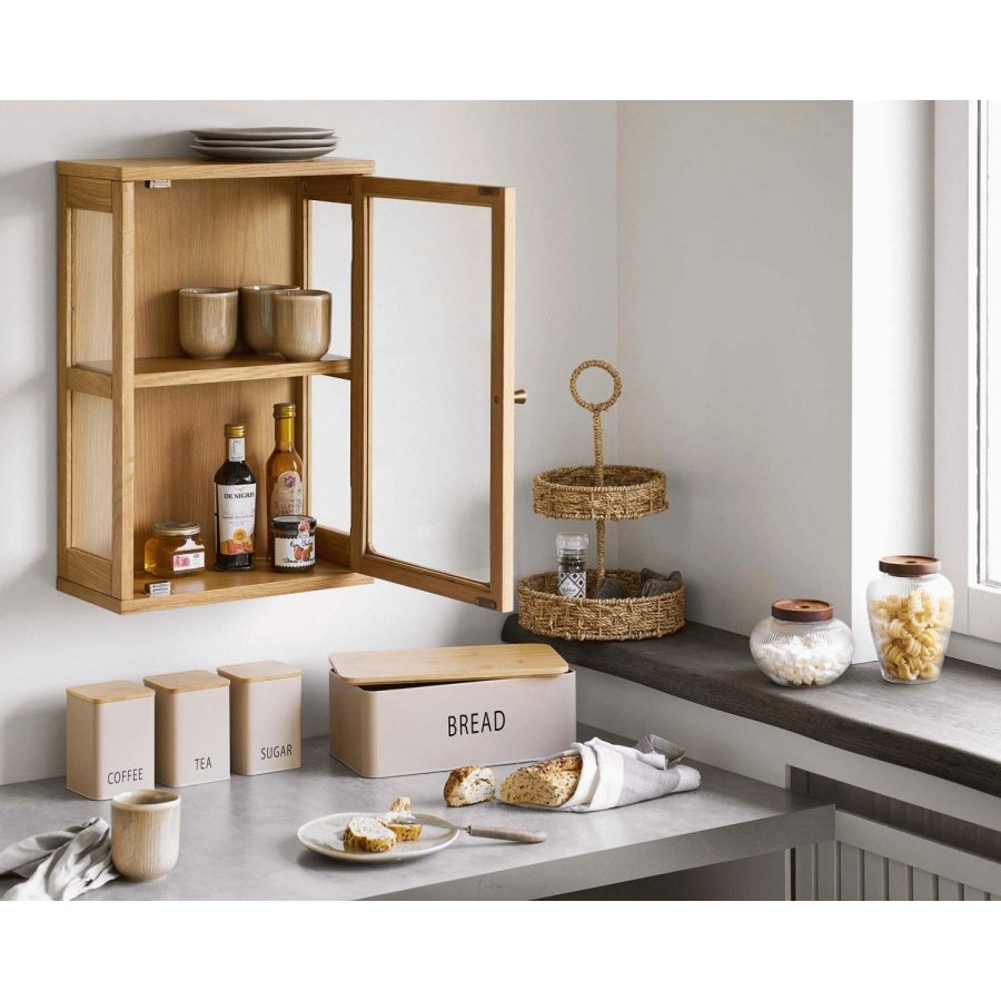 House Nordic Zamora Wandh&auml;ngendes Vitrinenschrank 40x60 cm, Eiche