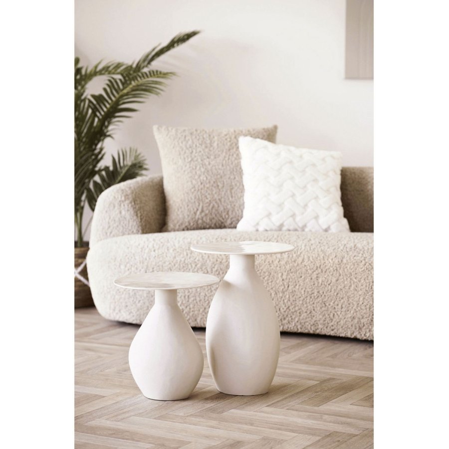 House Nordic Calais Beistelltisch H40 cm, Off-White