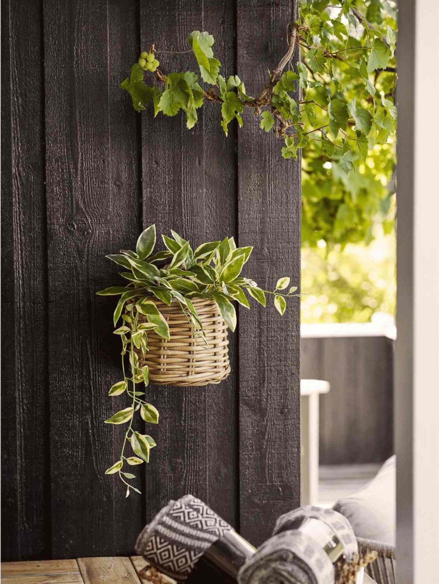 House Nordic Keli V�gh�ngt Kurv H27 cm, Rattan