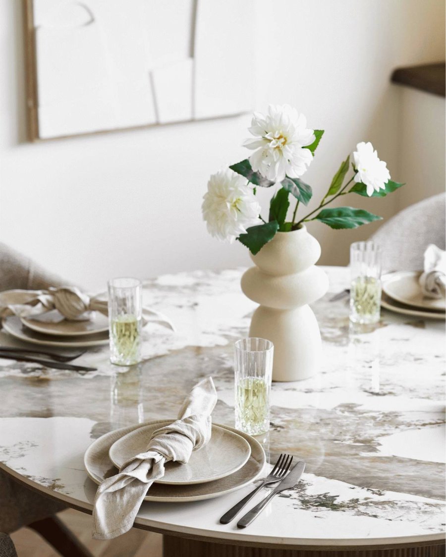 House Nordic Viola Tallerken 4 stk. 27 cm, Beige