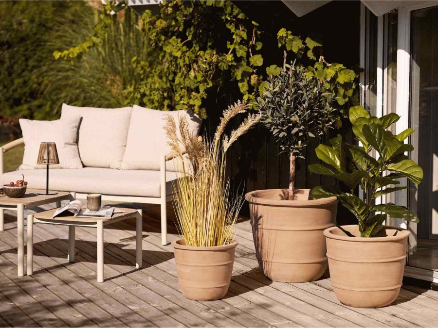 House Nordic Viola Krus 4 stk. 36 cl, Gr�