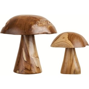 House Nordic Kodi Dekorationssvampe 2 stk, Teak