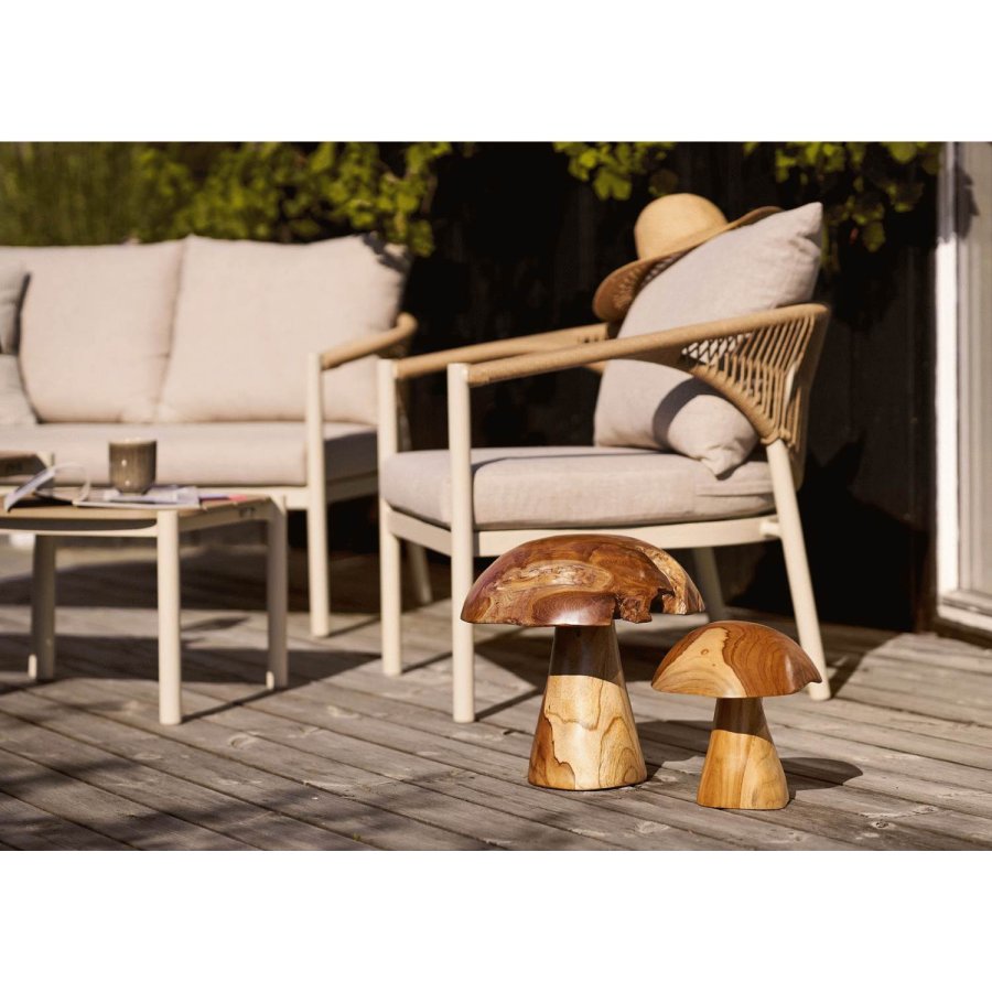 House Nordic Kodi Dekorationssvampe 2 stk, Teak