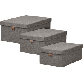 House Nordic Noto Opbergkast 3-delige set, Donkergrijs