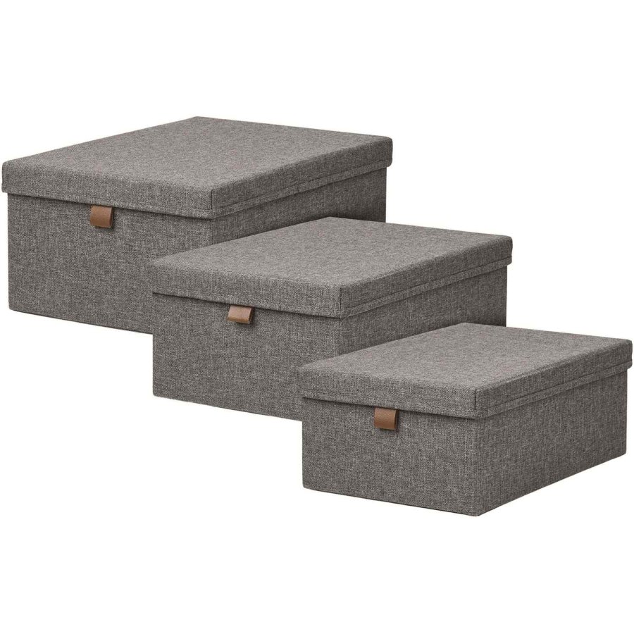 House Nordic Noto Opbergkast 3-delige set, Donkergrijs