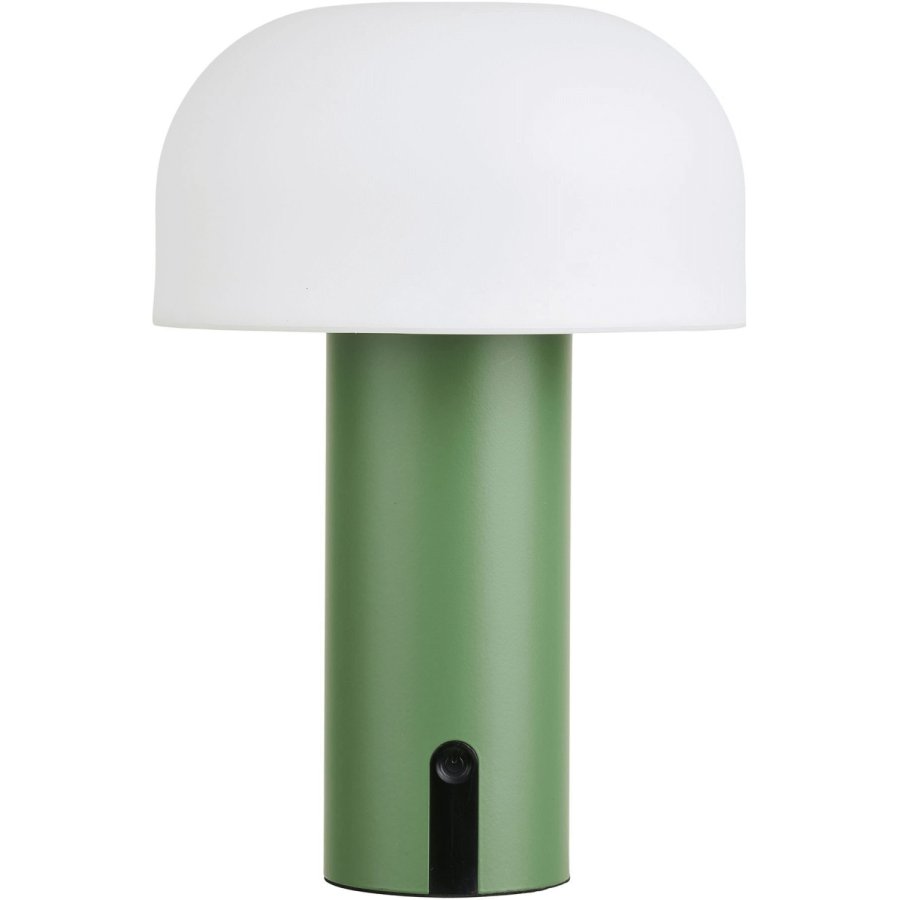 House Nordic Soham Tr�dl�s Bordlampe LED H22 cm, Hvid/Gr�n