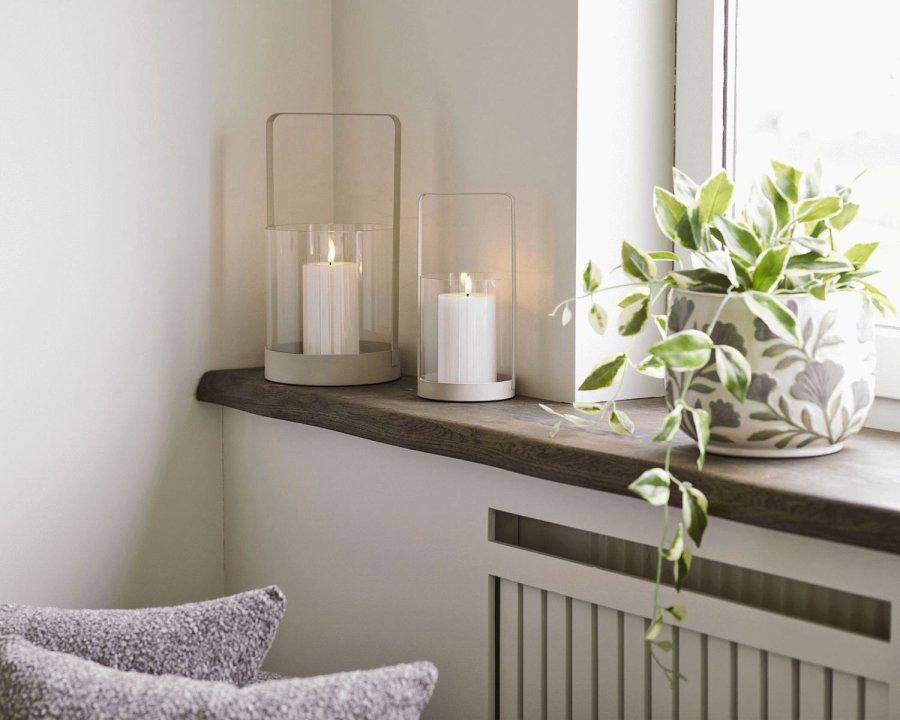 House Nordic Hurricane Kerzenst&auml;nder 2er Set, Beige