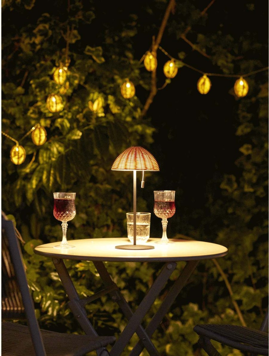 House Nordic Wigan Bordlampe H32 cm, Natur