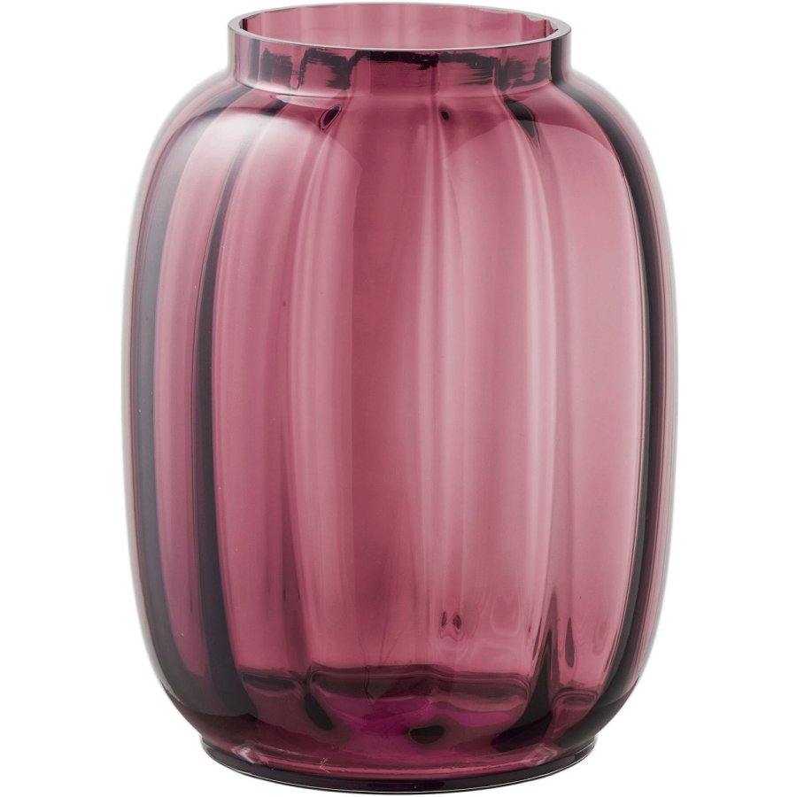 House Nordic Vase H21 cm, Smoked R�d