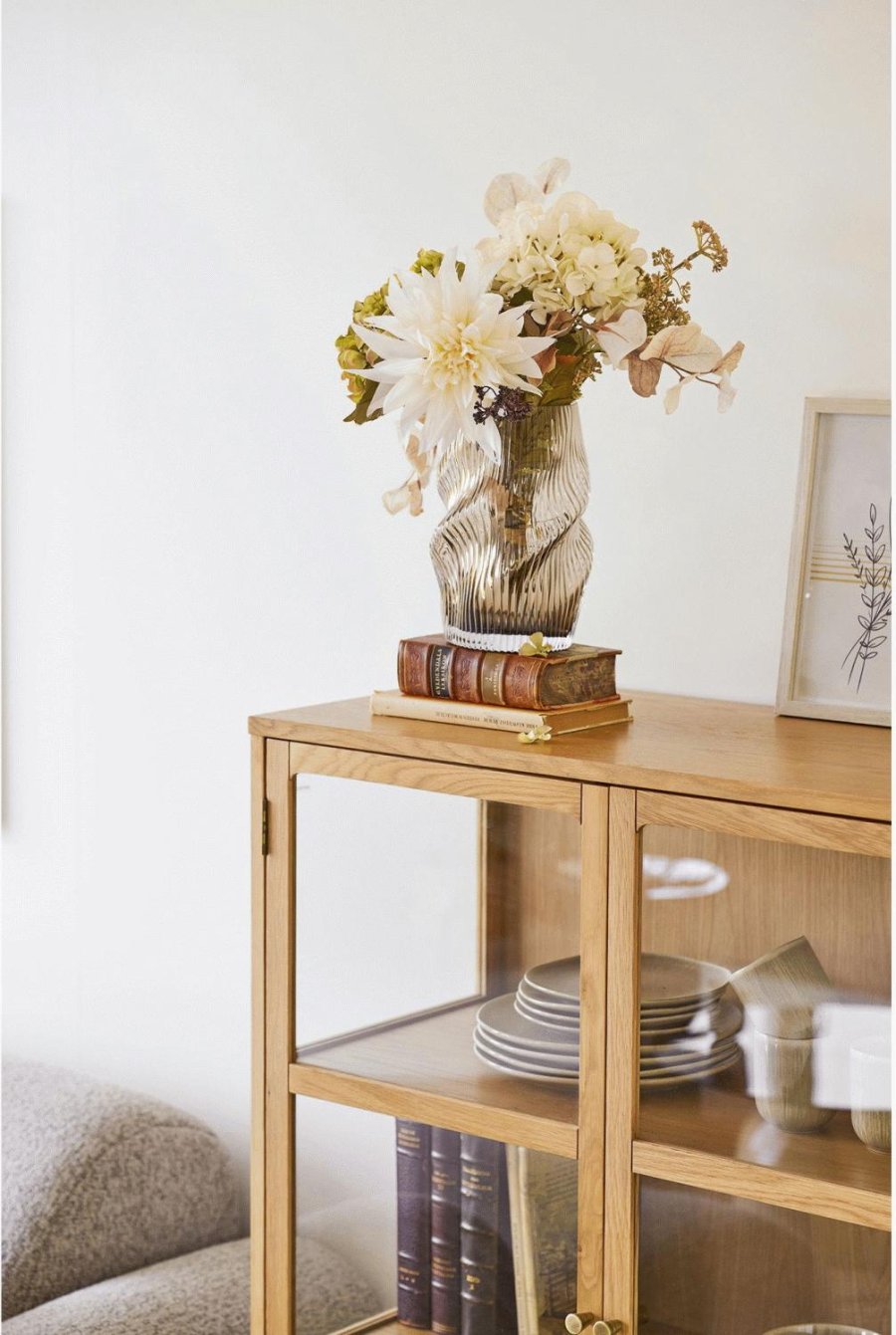 House Nordic Vase H25 cm, Brun