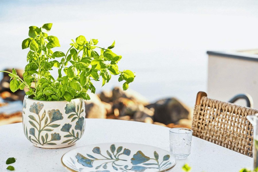 House Nordic Urtepotte H17,5 cm, Hvid