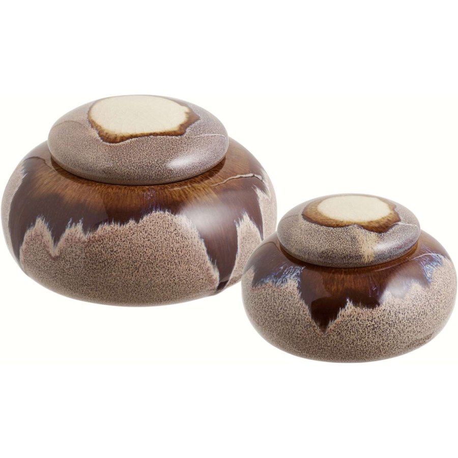 House Nordic Aufbewahrungsbox 2er Set, Braun