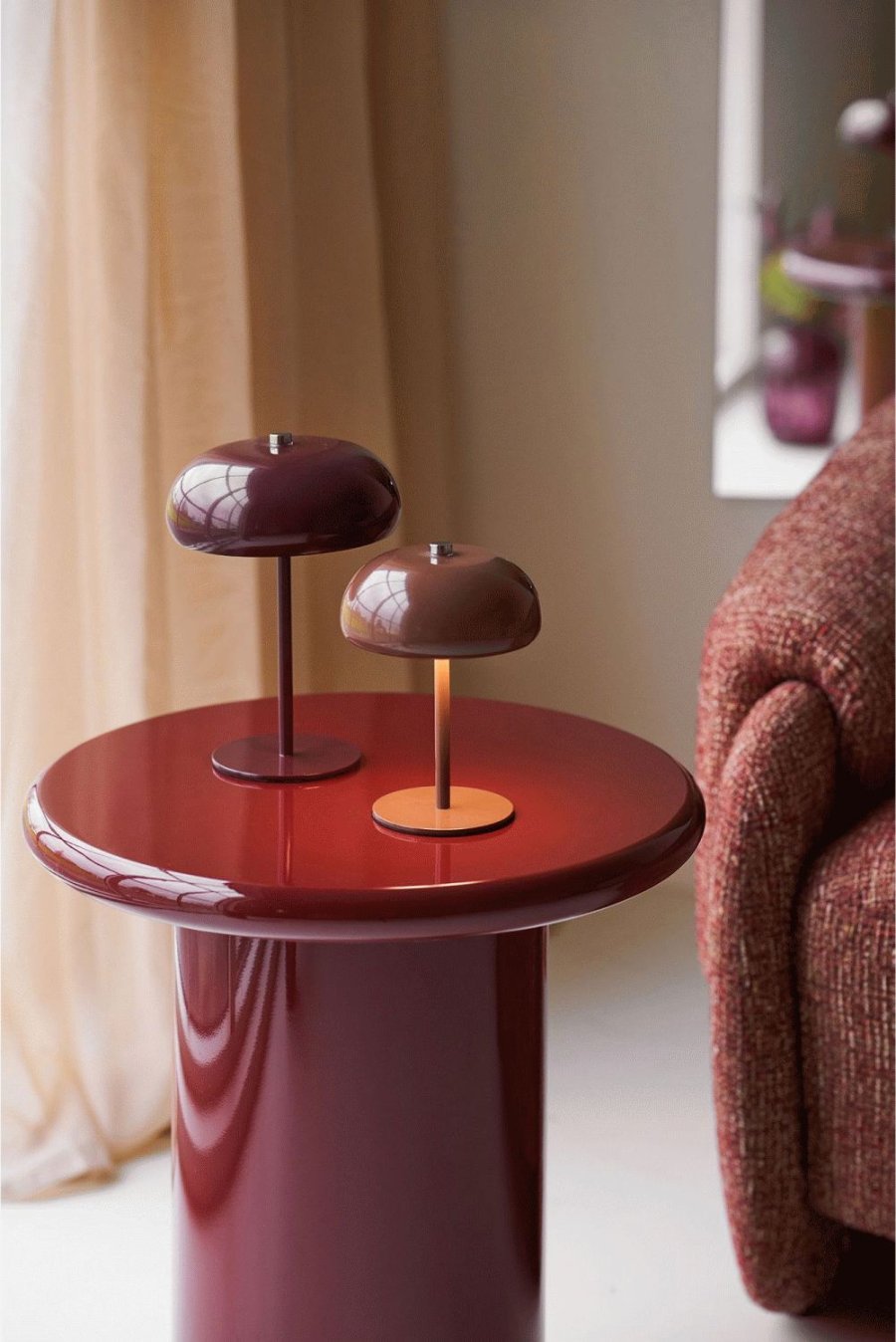 House Nordic Margate Tr�dl�s Bordlampe LED H18 cm, Brun