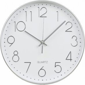 House Nordic Lalibela Wandklok �30 cm, Zilver