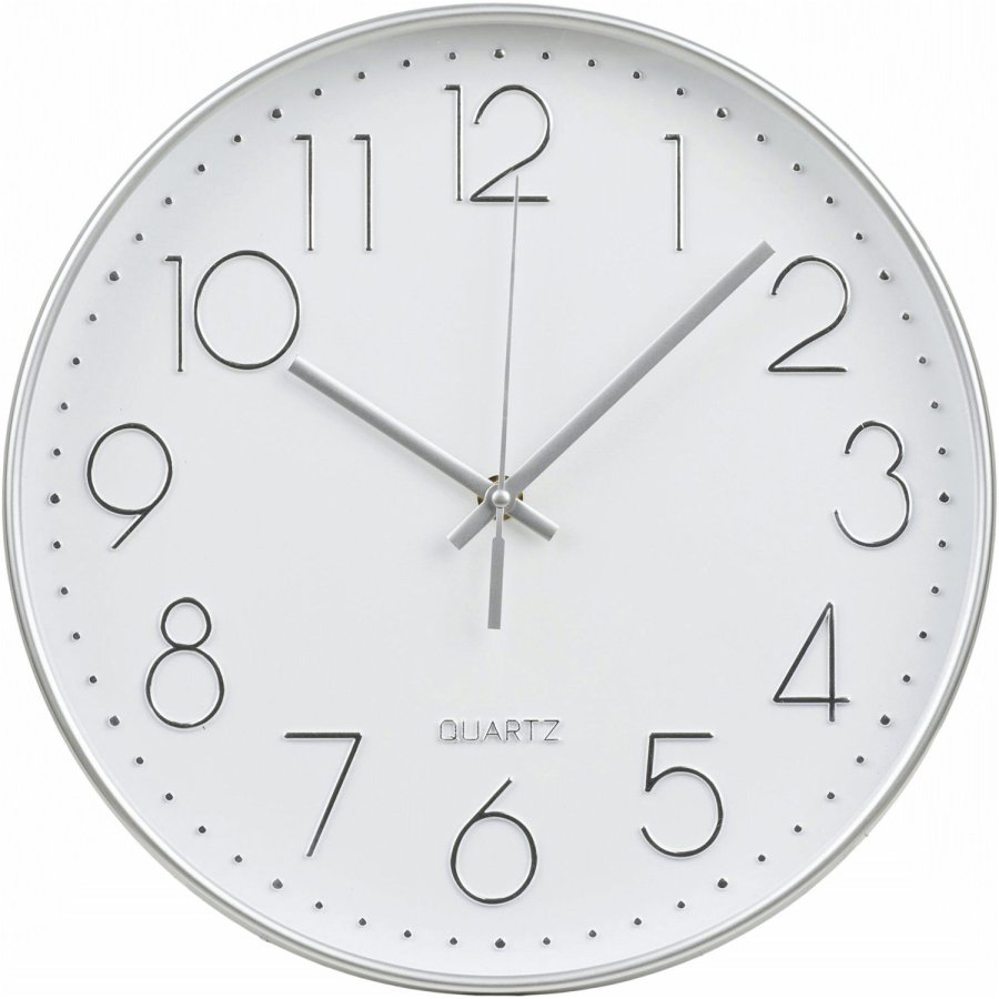 House Nordic Lalibela Wandklok �30 cm, Zilver