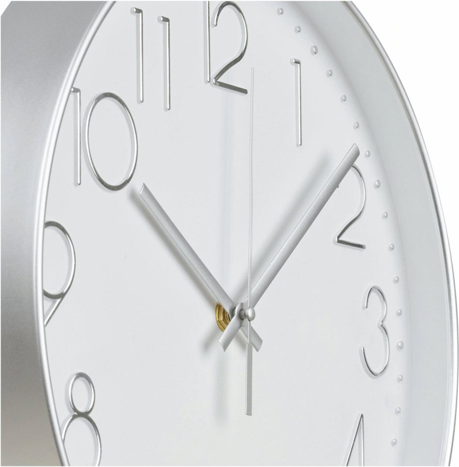 House Nordic Lalibela Wandklok �30 cm, Zilver