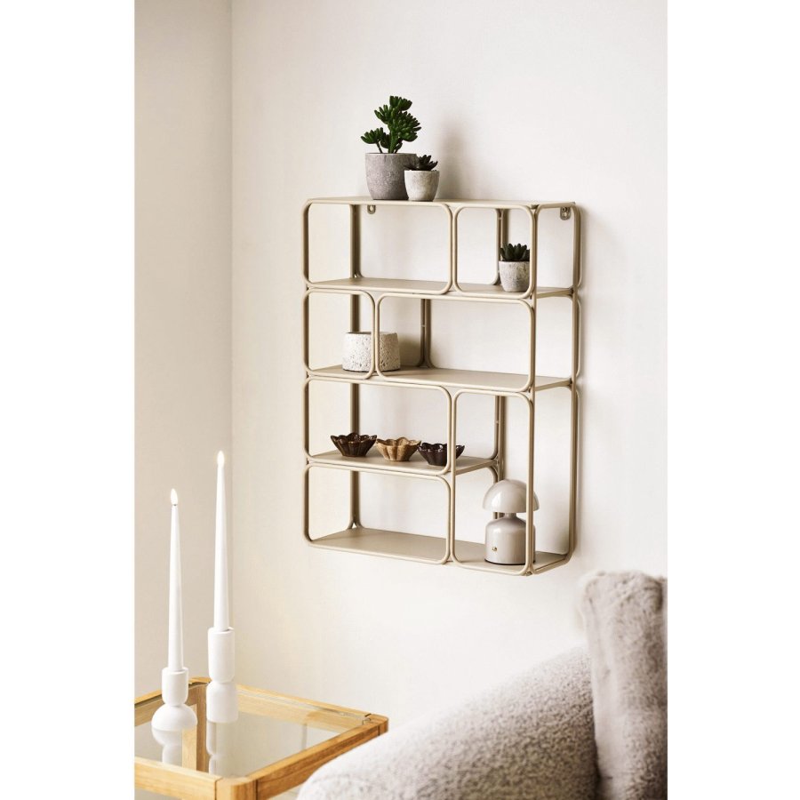 House Nordic Lanciano Wandregal 48x64 cm, Beige