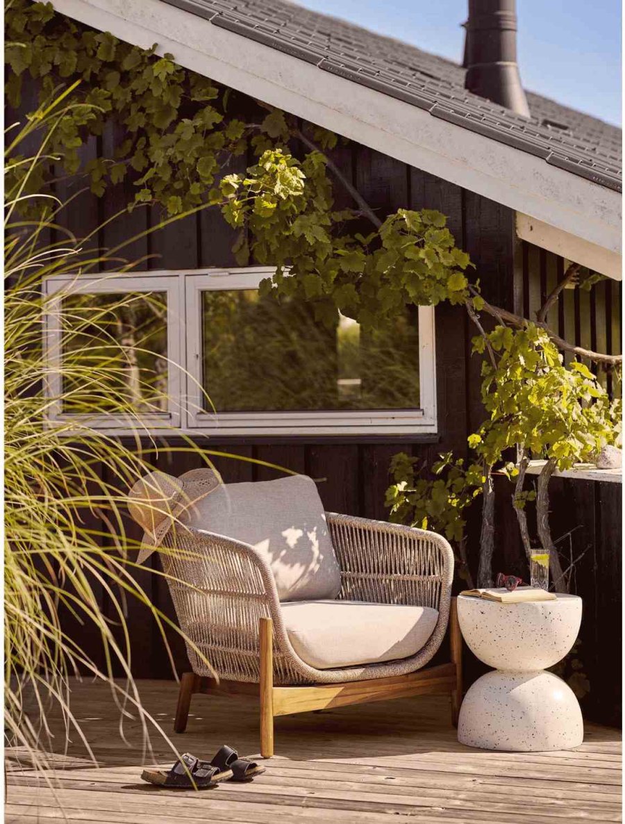 House Nordic Bonita Beistelltisch H45 cm, Off White