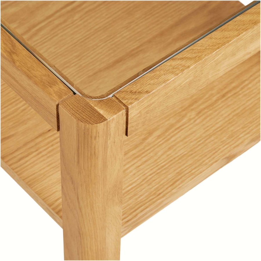 House Nordic Lourmarin Eckentisch H45 cm, Eiche