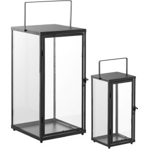 House Nordic Ibra Lanterne 2 stk, Sort