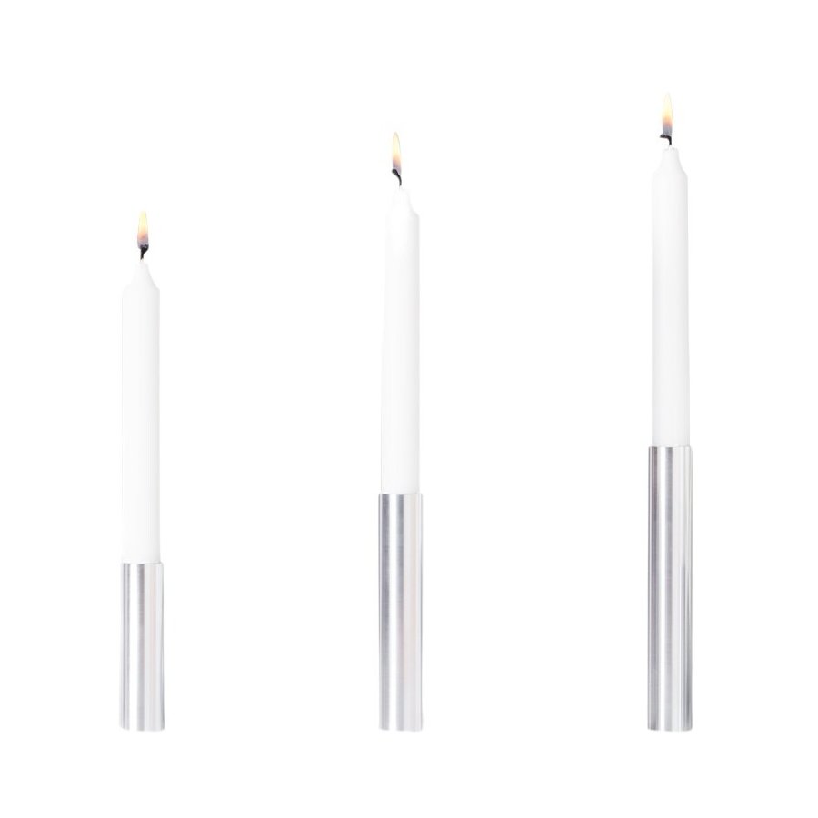 Hove Home Slim Light Kerzenstnder 3er Set, Edelstahl