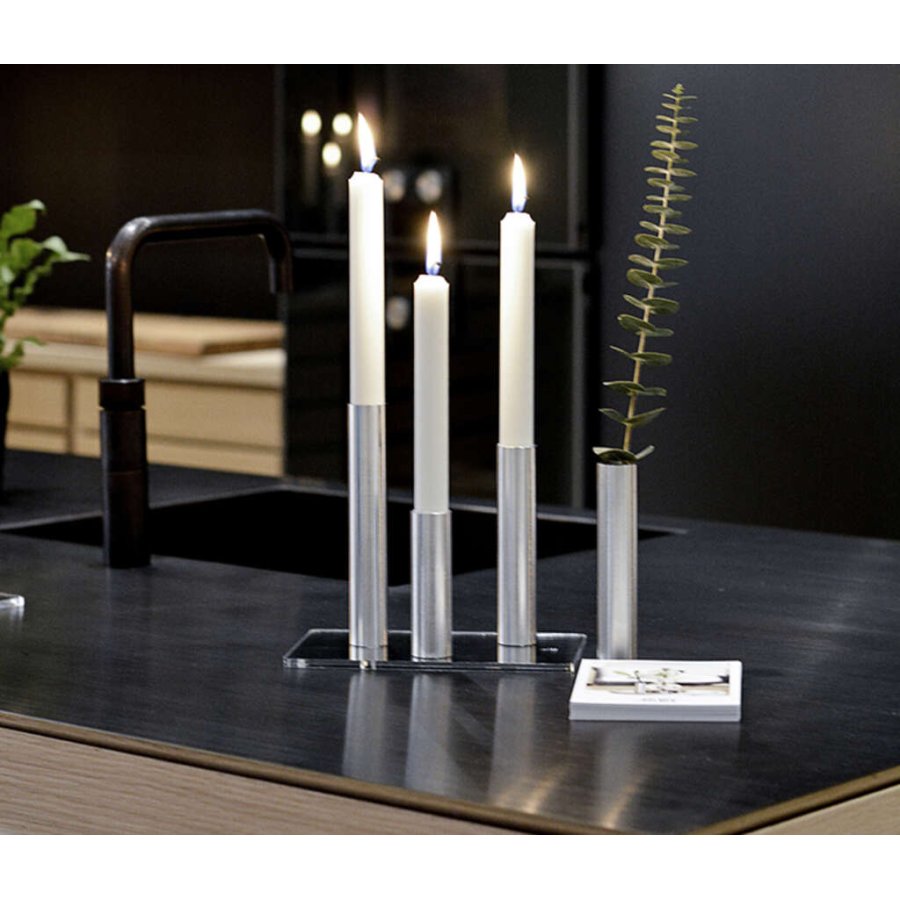 Hove Home Slim Light Kerzenstnder 3er Set, Edelstahl