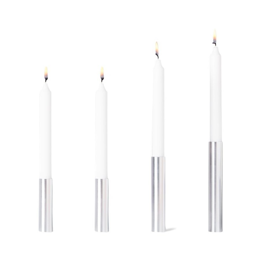 Hove Home Slim Light Kerzenstnder 4er Set, Edelstahl