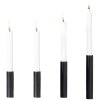 Hove Home Slim Light Kerzenstnder 4er Set, Schwarz