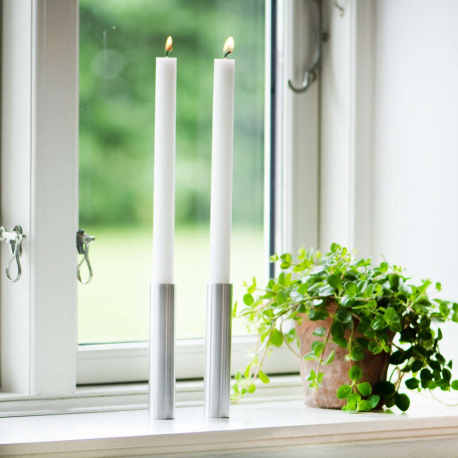 Hove Home Slim Light Kerzenstnder H14 cm, Edelstahl