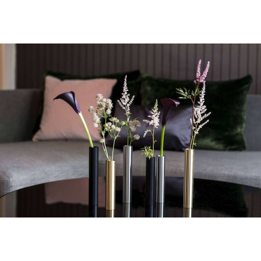 Hove Home Slim Vase H17 cm, Schwarz