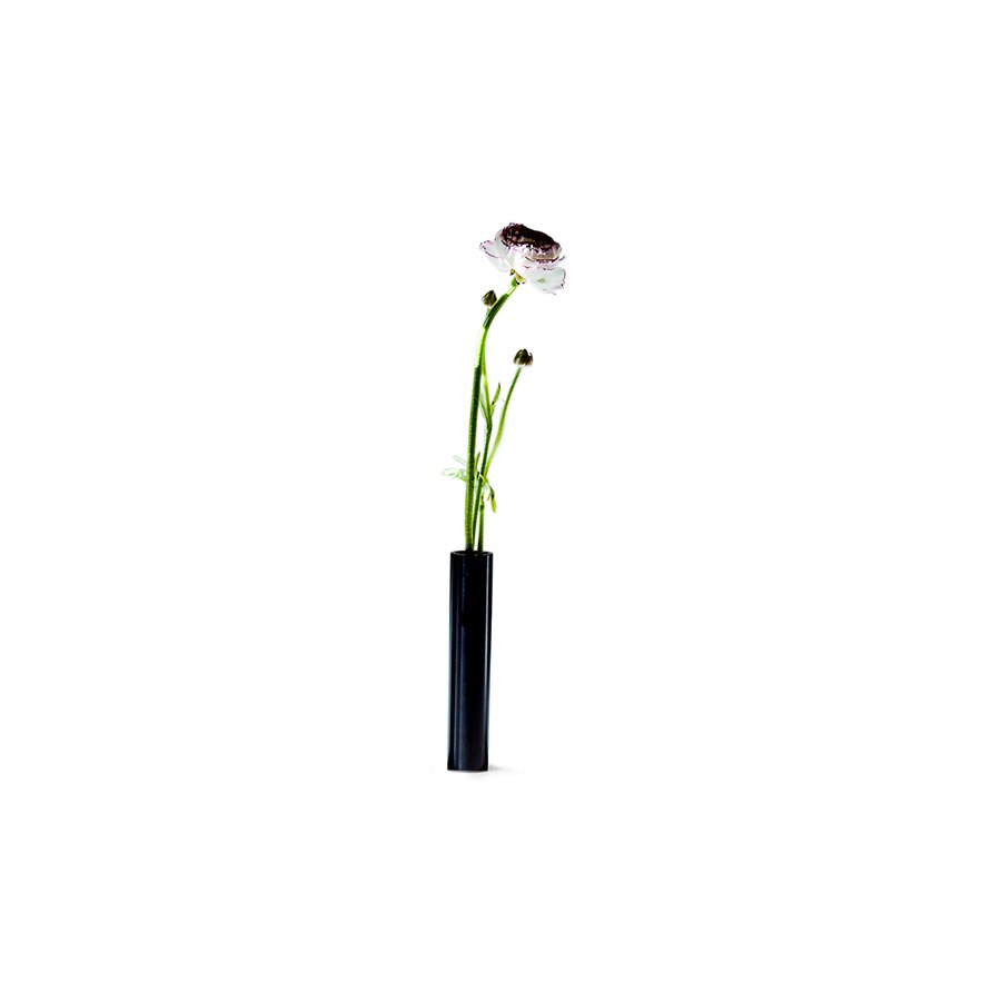 Hove Home Slim Vase H14 cm, Schwarz