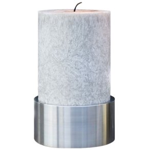 Hove Home Fat Light Kerzenständer H4 cm, Edelstahl