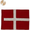 Hove Home Flag 11x9 cm, Dansk/Messing