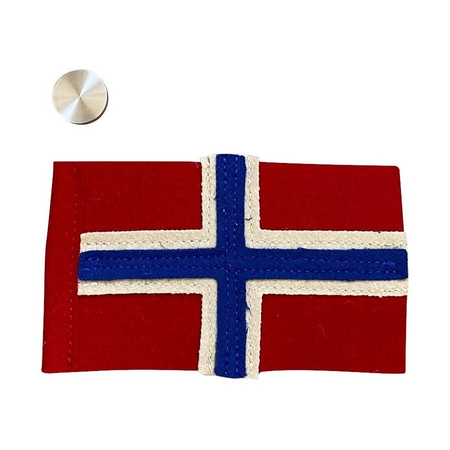 Hove Home Flag 14x9 cm, Norsk/Stl