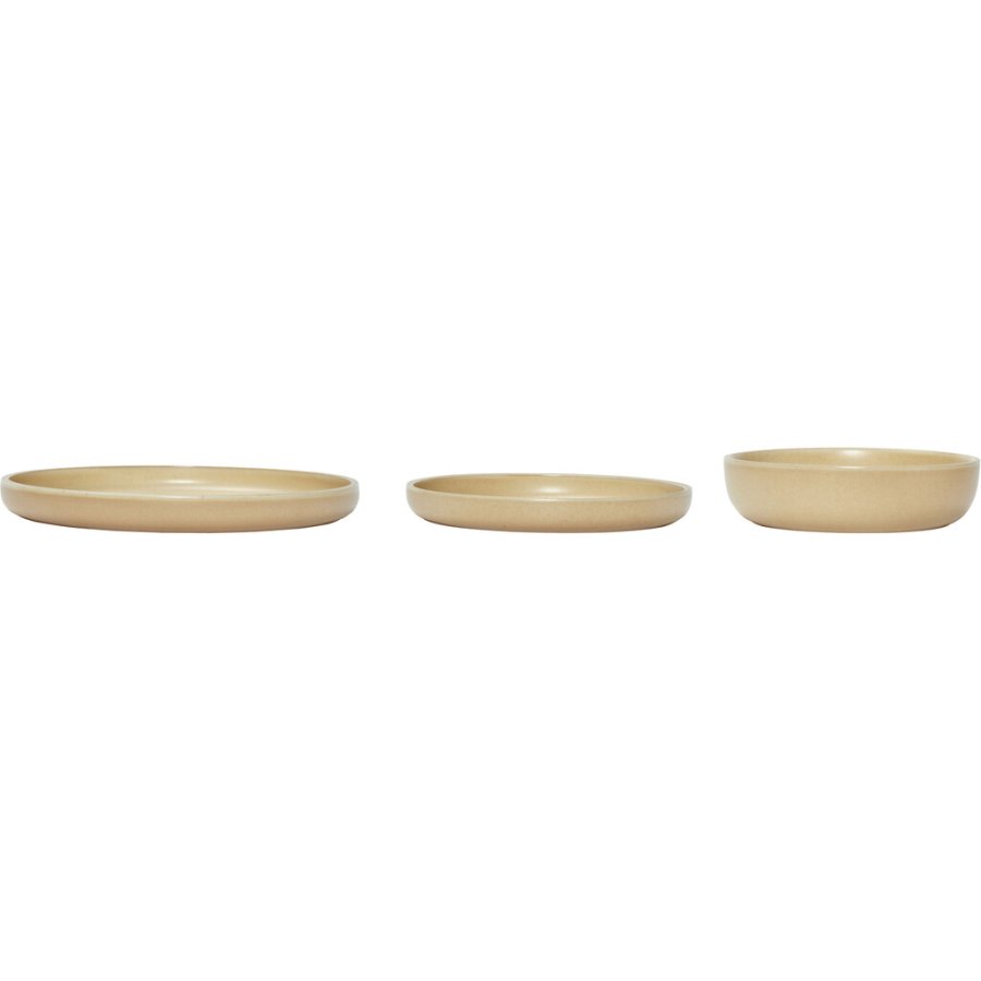 Hbsch Dawn Schalen 3er Set, Sand