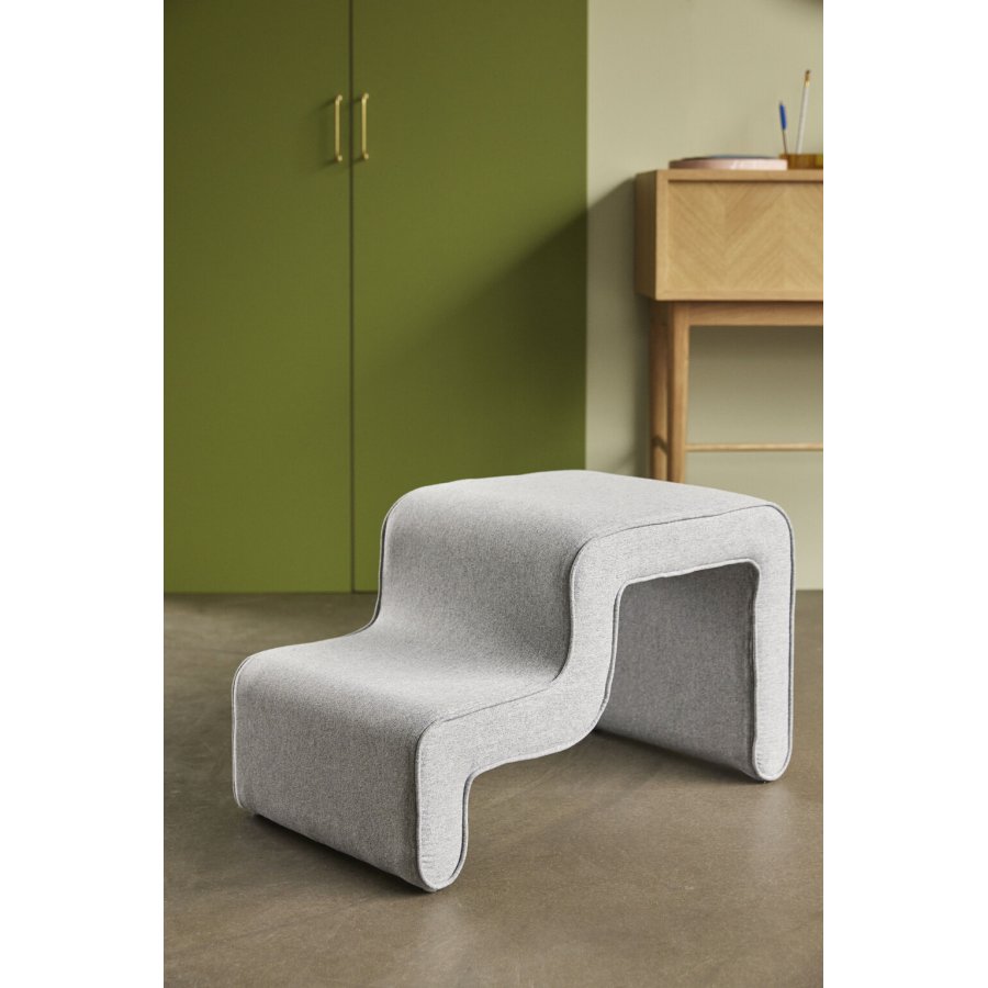 Hbsch Wave Hocker 72 cm, Grau