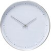 Hbsch Time Uhr 40 cm, Metall/Wei