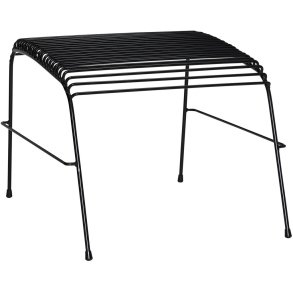 H&uuml;bsch String Fodskammel H42 cm, Sort