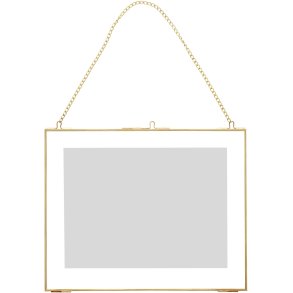 Hbsch Loft Rahmen m. Kette 30x24 cm, Messing