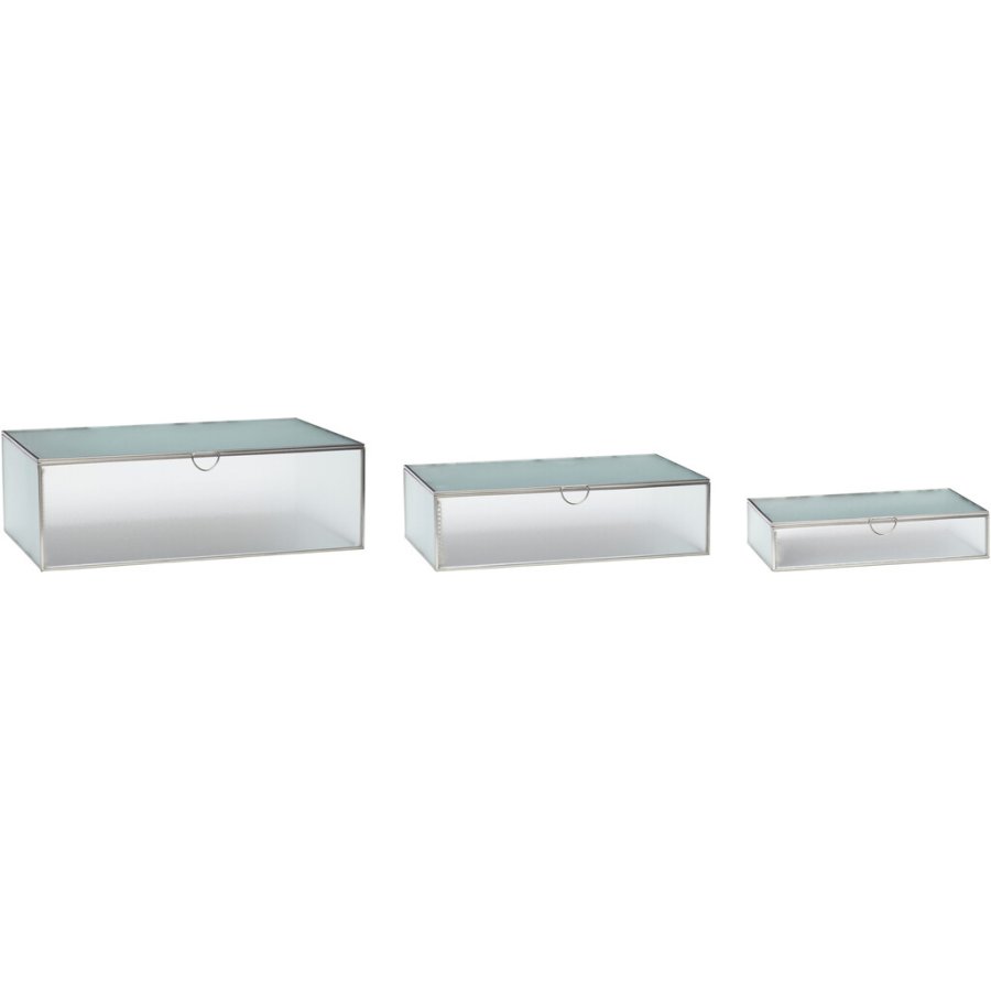 Hbsch Ripple Glasbox 3er Set, Mattiert