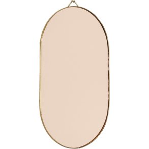 H�bsch View Wandspiegel H43 cm, Messing/Rosa