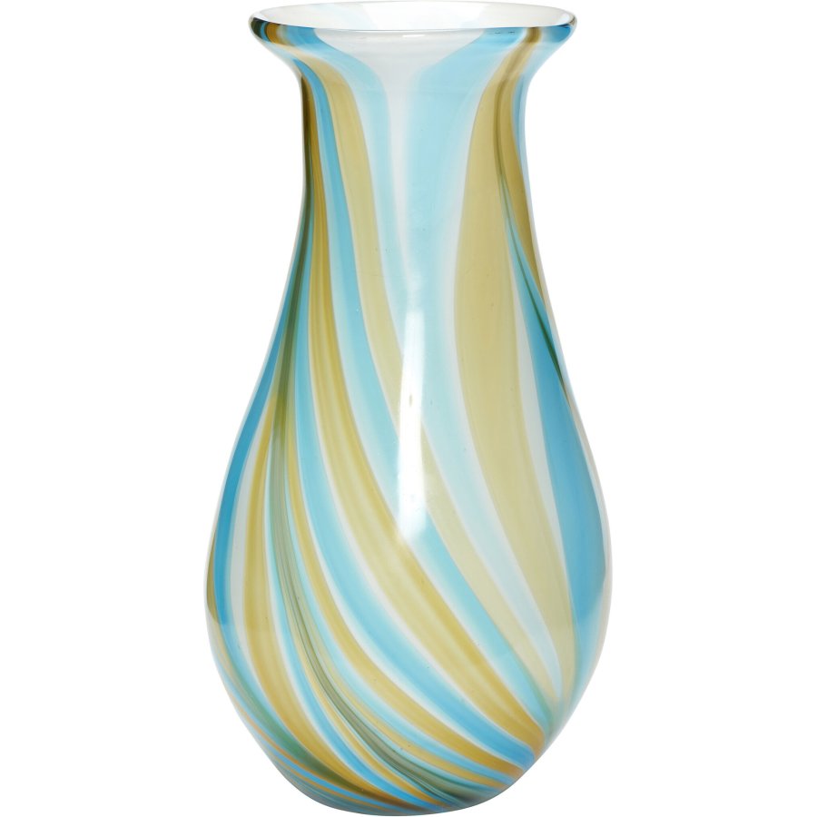 Hbsch Kaleido Vase H30 cm, Blau/Gelb