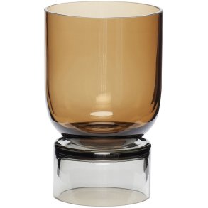 Hbsch Stand Vase H18 cm, Amber