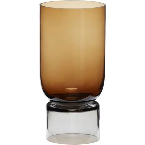 Hbsch Stand Vase H32 cm, Amber