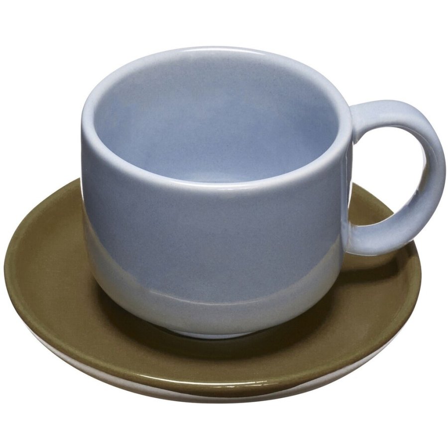 H&uuml;bsch Amare Kop m. Underkop, Lysebl�/Olivengr�n