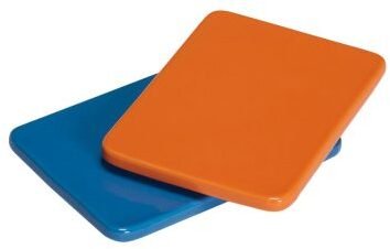 Hbsch Amare Untersetzer 2er Set 10x15 cm, Blau/Orange